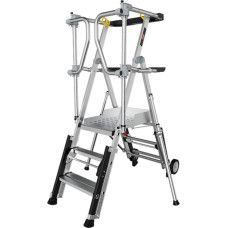 Altrex Kāpnes ar drošības nožogojumu ALTREX RolGuard, 3/4 pakāpieni