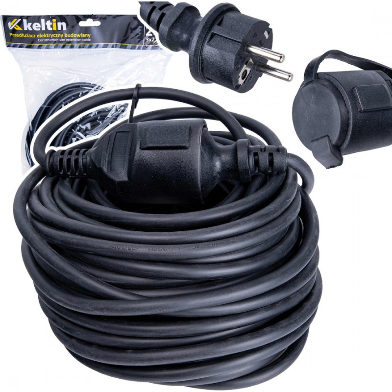 Geko Būvlaukuma pagarinātājs 20m, Keltin, K00221, IP44, 3x2.5 mm² kabelis