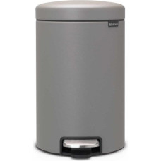 Brabantia atkritumu tvertne ar pedāli NewIcon, 12l, mineral concrete grey