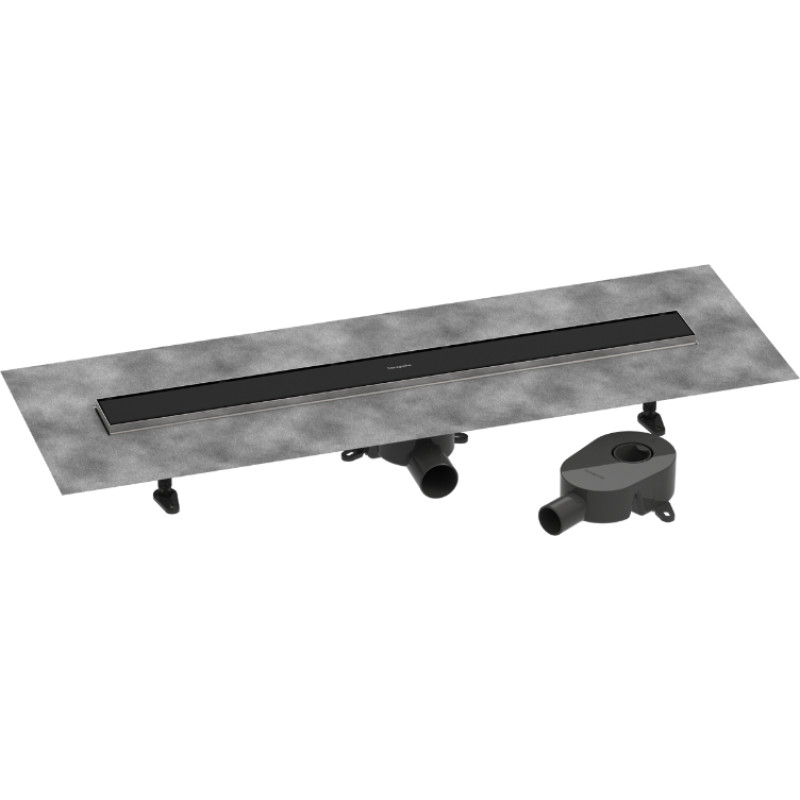 Hansgrohe dušas kanāls RainDrain Go, 800 mm, flīzējams, matēts melns