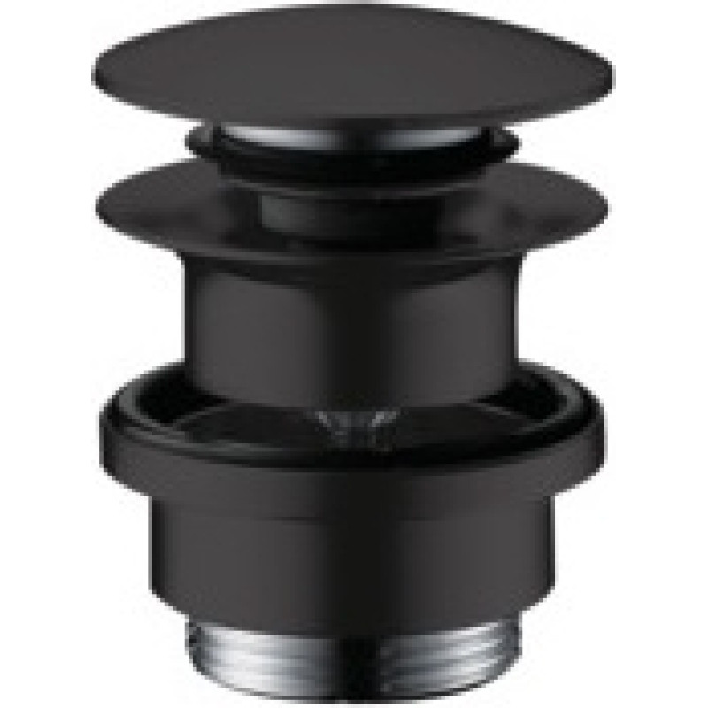 Hansgrohe izlietnes/bidē izplūde push-open, matēta melna