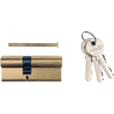 Vorel Aizslēga cilindrs 62mm, VOREL, 77200, 3 atslēgas, misiņš, 31/31 mm