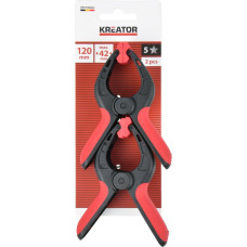 Kreator Atsperu spīles 120mm 2 gab. KREATOR KRTH40602 42mm žokļu dziļums