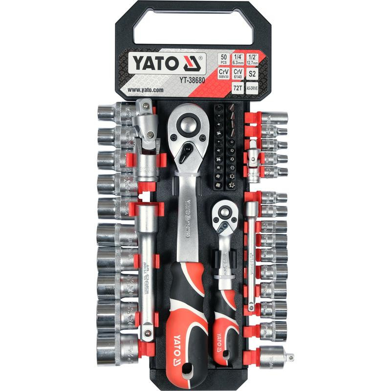 Yato 51 gab. muciņu komplekts 1/4