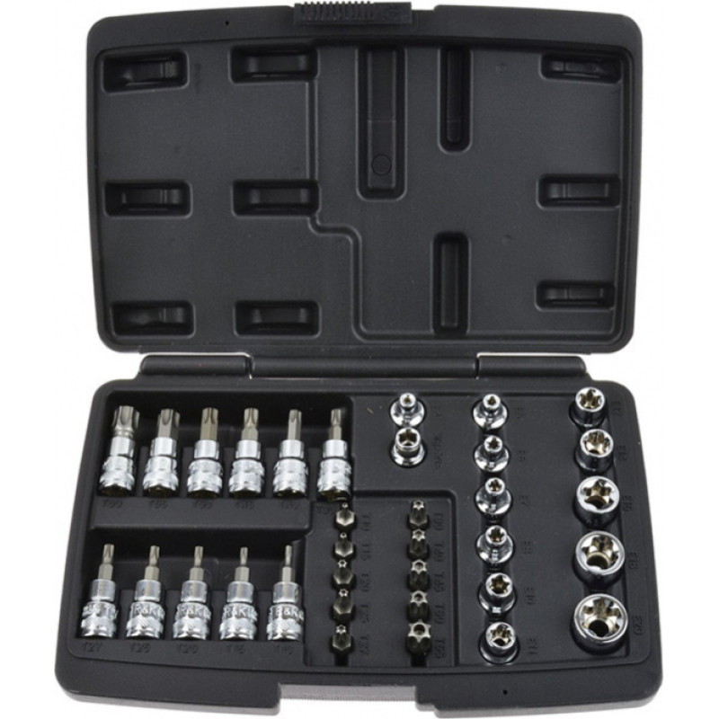 Geko Uzgaļu komplekts TORX 3/8'' (34gab.) CrV S Geko