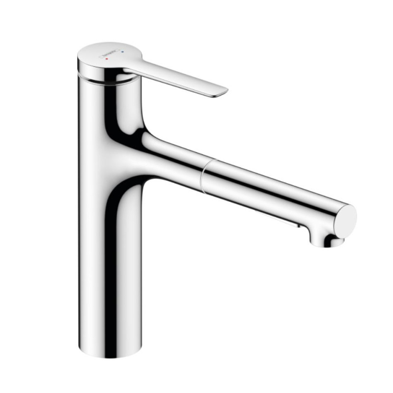 Hansgrohe virtuves izlietnes maisītājs ar izvelkamu dušu Zesis M33-160 2jet, hroms
