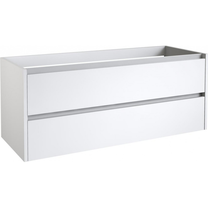 Kame izlietnes skapītis City, 1194x455 mm, h=500 mm, 2A, spīdīgi balts