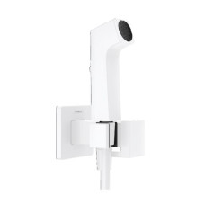 Hansgrohe iebūvējamā maisītāja Bidette Square 1jet E EcoSmart virsapmetuma daļa, matēta balta