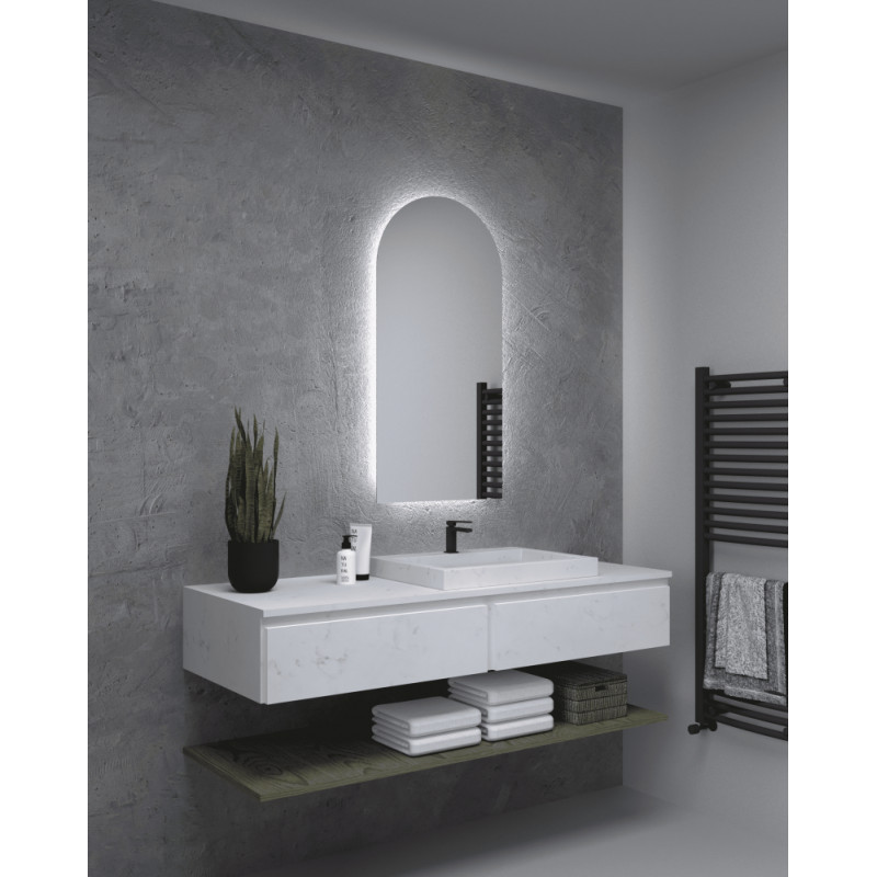 Stikla Serviss spogulis Arco LED, 900x450 mm