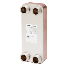Danfoss mikroplākšņu siltummainis, XB12L-1, plākšņu skaits: 60, CU+