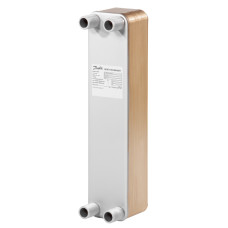Danfoss mikroplākšņu siltummainis, XB37L-1, plākšņu skaits: 26, CU+