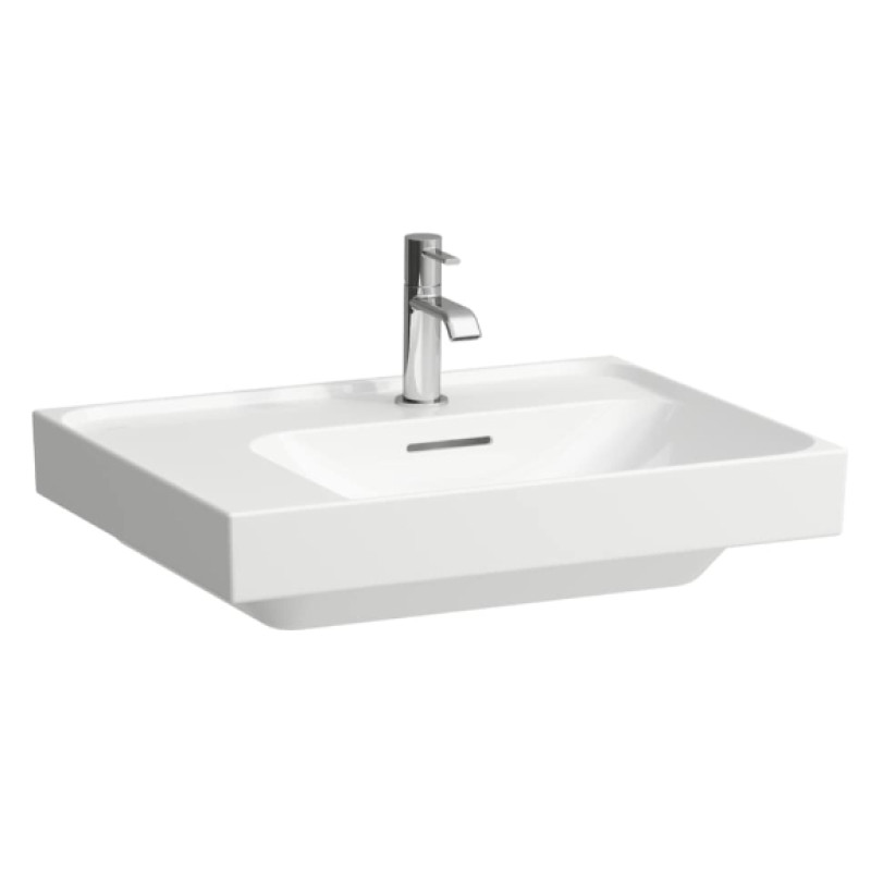 Laufen izlietne Meda, 600x460 mm, bļoda labā pusē, balta