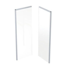 Contura Showe aizmugurējā daļa dušas kabīnei Showerama, 1000x1000 mm, alumīnijs/caurspīdīgs stikls
