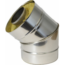 Dumvadu Meistars dubultsienu līkums 45 DN120/220, izolācija 50mm