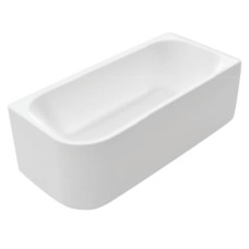 Balteco vanna Leon, 1800x800 mm, labā puse, matēta balta akmens masas