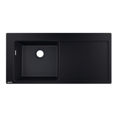 Hansgrohe virtuves izlietne S5110-F450, viena bļoda ar plauktu, 1050x510 mm, graphite black