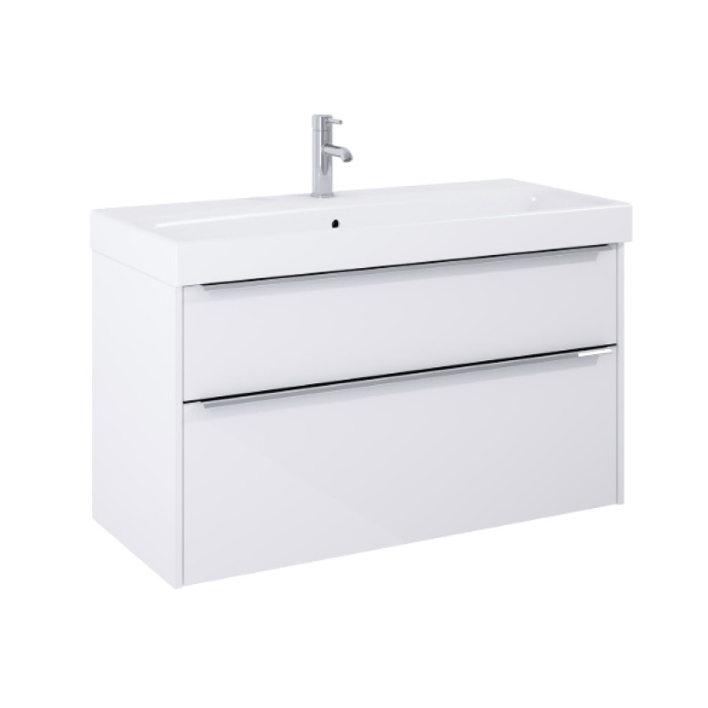 Jika izlietnes skapītis ar izlietni Pure, 1020x440 mm, h=540 mm, 2A, spīdīgs balts