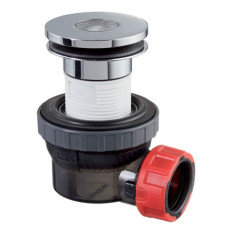 Wirquin izlietnes/mēbeļu sifons Nano 6.7 ar izplūdi Quick Clac, 1¼ x 32 mm, bez noteces, ar pretsmakas vārst