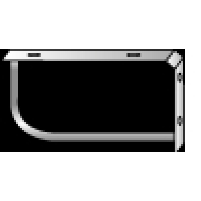 PAA stiprinājumi izlietnei, liektie, 2 gab, nerūsējošais tērauds