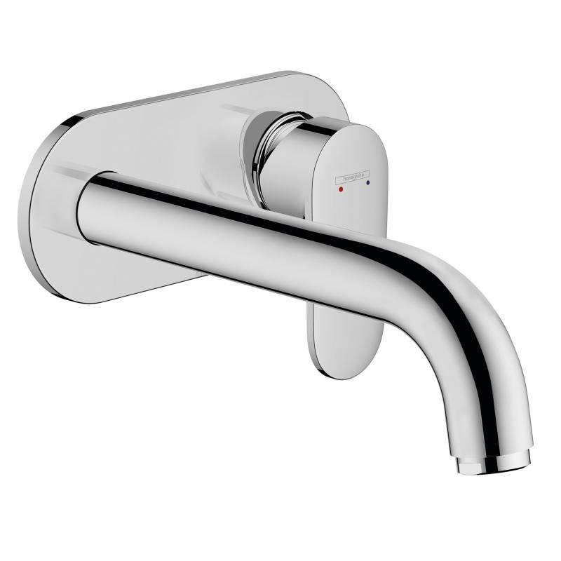 Hansgrohe izlietnes maisītāja Vernis Blend virsapmetuma daļa, 2 MC, iztece 207 mm, no sienas, hroms