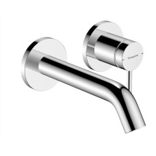 Hansgrohe izlietnes maisītāja Tecturis S virsapmetuma daļa, 2 MC, iztece 165 mm, no sienas, hroms