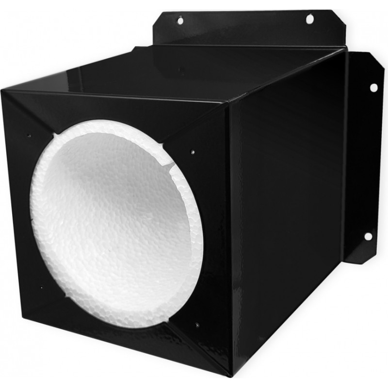 Europlast izolācijas ārsienas pagarinājums, Ø107mm, 150mm, melns
