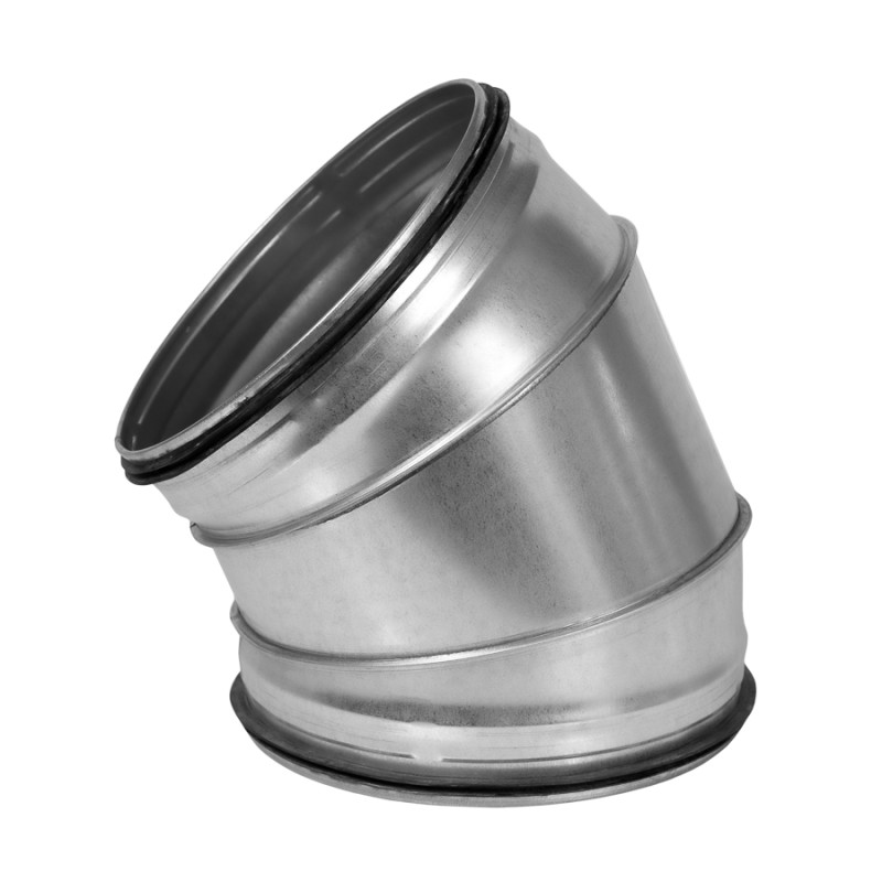 Europlast līkums metāla, 60°- Ø100mm ar gumijām