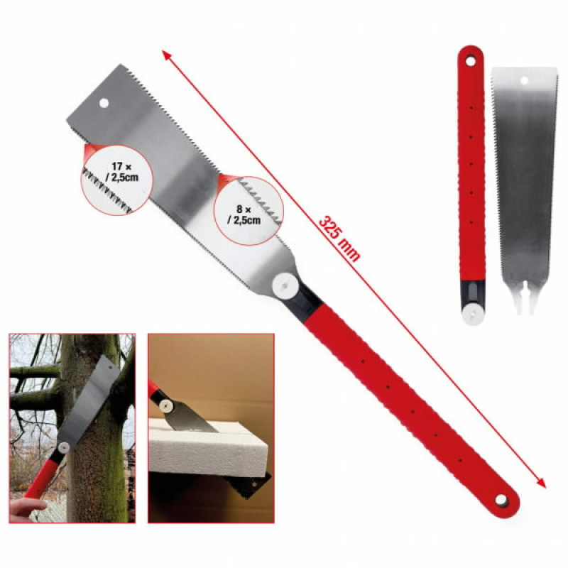 Ks Tools Japāņu zāģis ar divkāršu zobu rindu, KS Tools