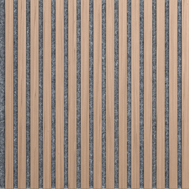 Illi Marcato Akustiskais sienas panelis, finierēts, pelēks filcs, 600x2420x18mm, rieksts