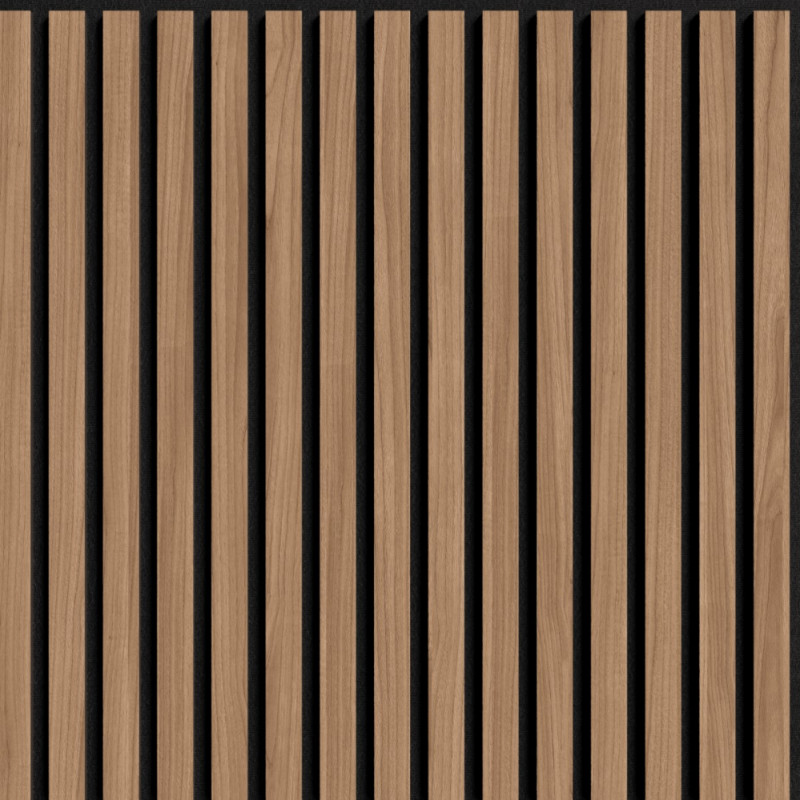 Illi Marcato Akustiskais sienas panelis, finierēts, melns filcs, 600x3000x18mm, rieksts