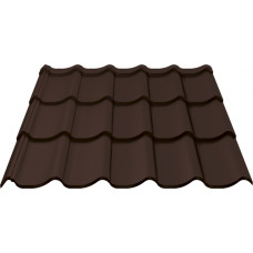 Ruukki Monterrey FEB Forma 40 (Pusmatēts) metāla jumta segums 0.5mm, RR32/Tumši brūns, TS44-350-1100