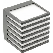 GTV SIROLO LED Fasādes gaismeklis, 10W, 1000lm, IP54, 4000K, pelēks