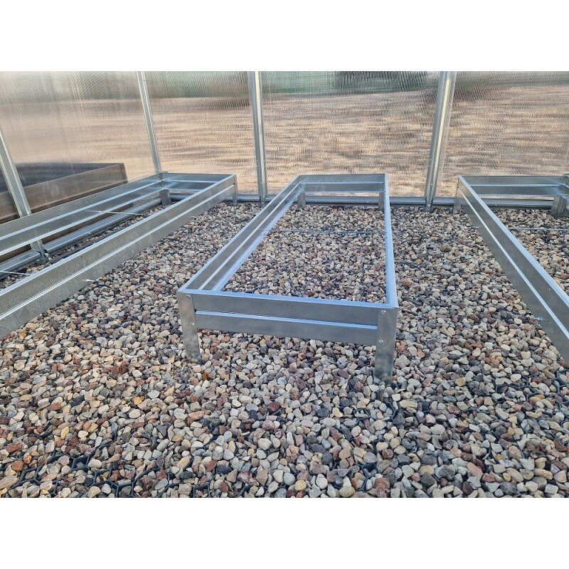 PAAUGSTINĀTO DOBJU KOMPLEKTS KLASIKA GARDEN SILTUMNĪCĀM 3M PLATUMĀ 2M GARUMĀ, dobju augstums 10 cm / gab