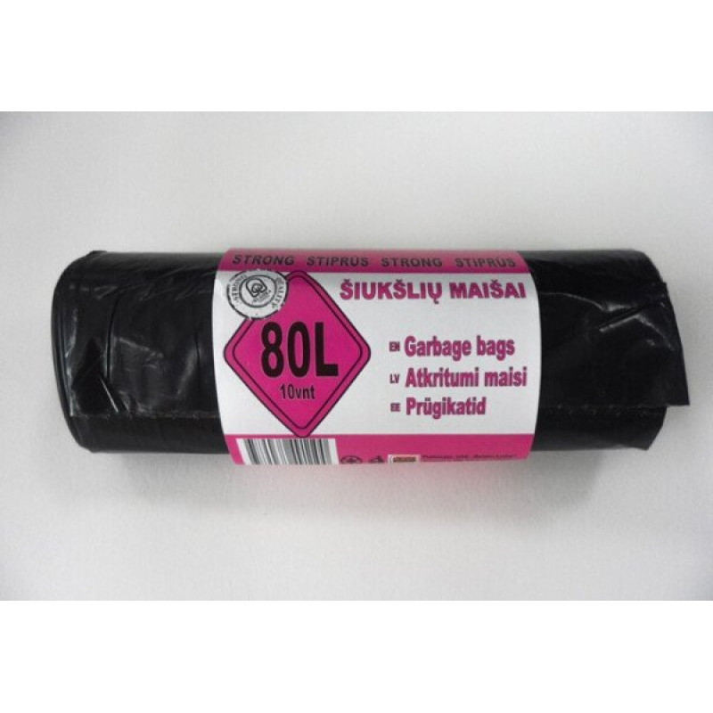 Atkritumu maiss 80L / 10 gab; / rullis