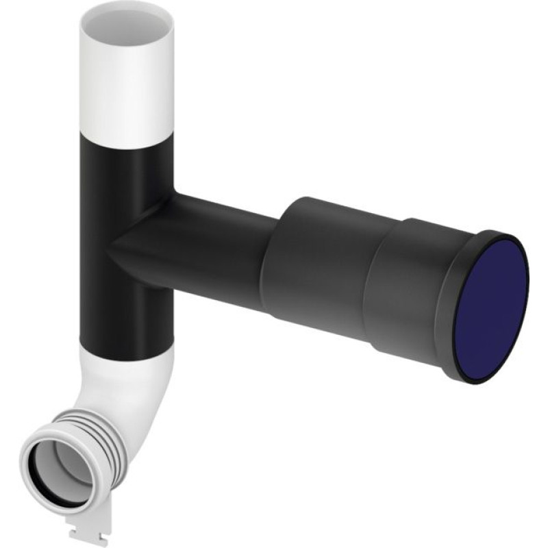 Tece WC caurule Dn70 ar 90° atzaru pa labi (9820078)