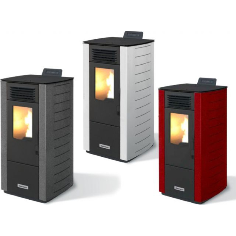 Granulu apkures kamīns CentroPelet Z12 S pelēks