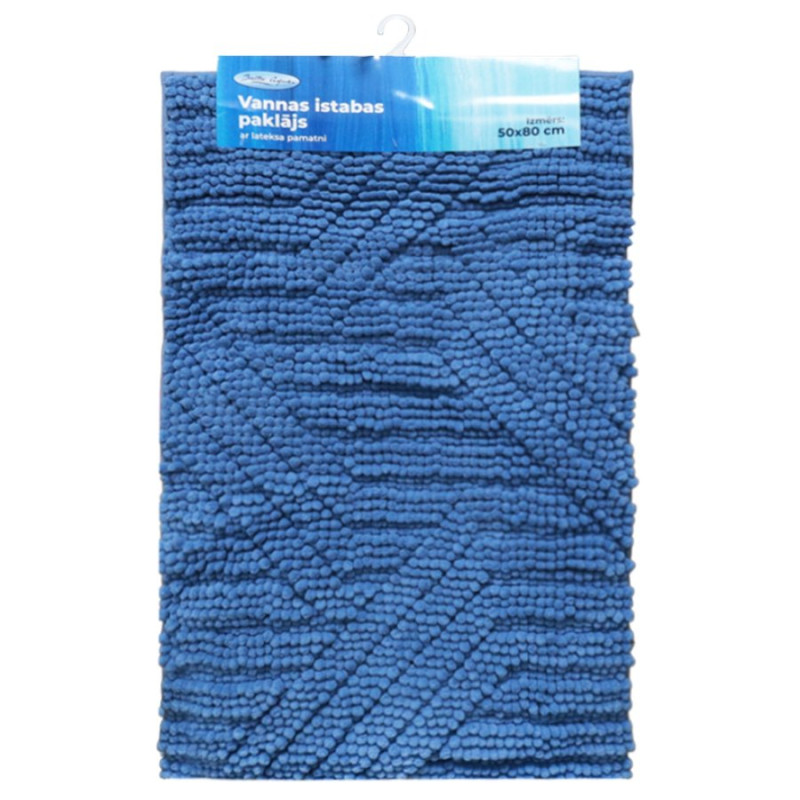 Baltic Aqua Vannas istabas paklājiņš 50x80cm Square, zils