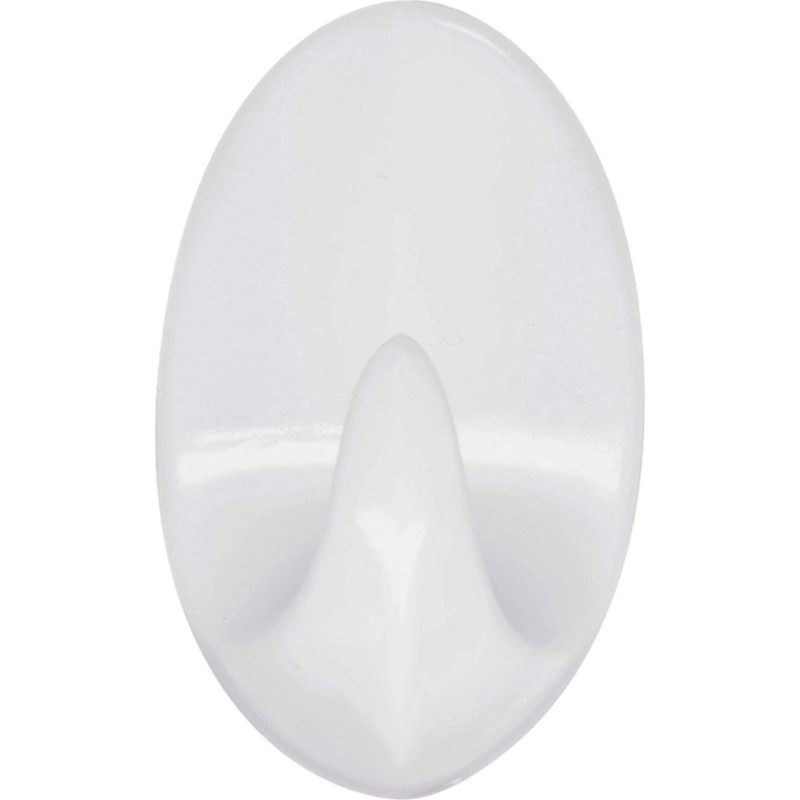 Ridder Āķis pašlīmējošs plastmasas balts S izm., 6gb