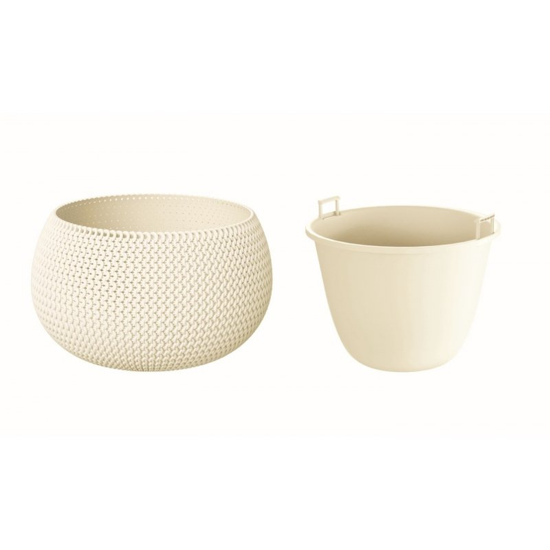Prosperplast Puķu pods Splofy Bowl 19x29cm, g.dzeltens