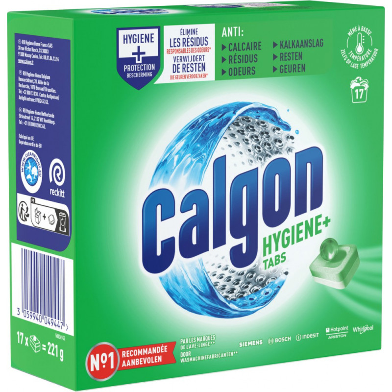 Calgon Ūdens mīkstinātājs Calgon tabletes Hygiene 17gb