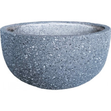 Besk Puķu pods stiklšķiedras pusapaļš 40x20, tumši pelēks