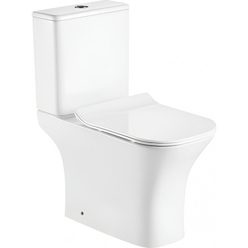 AB WC pods AB ZT-1215 3/6l, rimless, ar UF Slim SC vāku