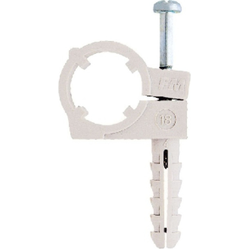 Friulsider CTN Stiprinājums kabeļiem un caurulēm ar dībeli un skrūvi, 16mm