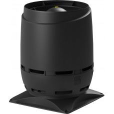 Vilpe izplūdes ventilācijas izvads ar pamatni 400x400, 200S FLOW, melns