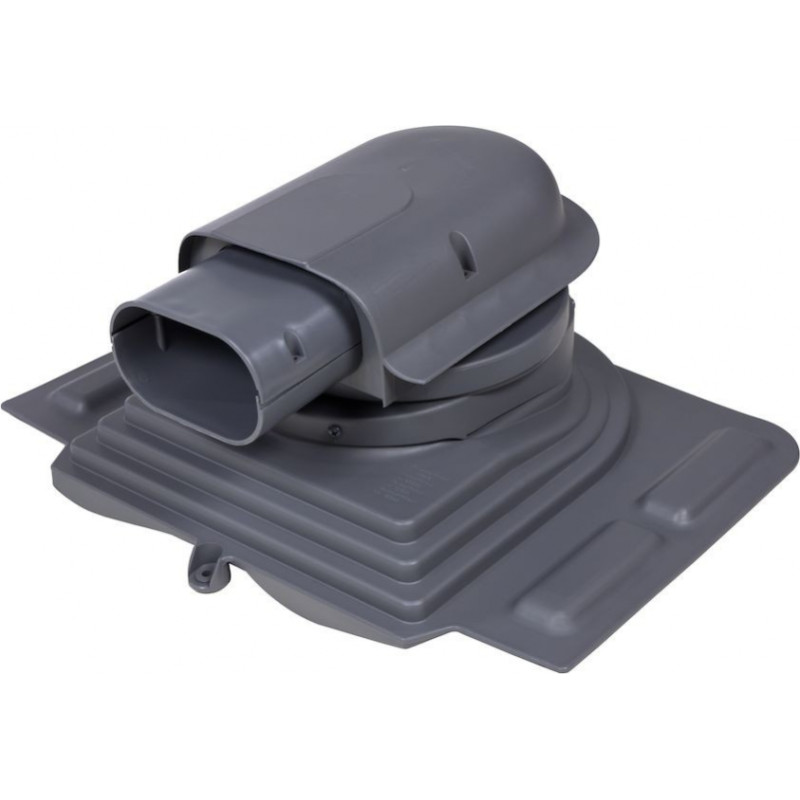 Vilpe Solar metāla jumtu pieslēguma elements, pelēks