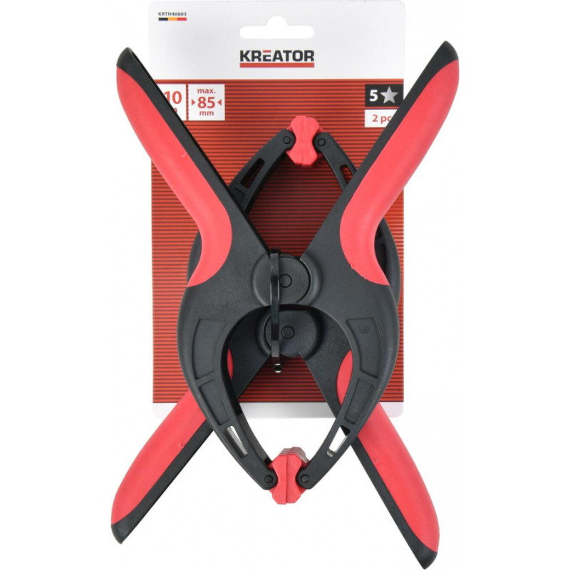 Kreator Atsperu spīles 215mm 2 gab. KREATOR KRTH40603 85mm žokļu dziļums