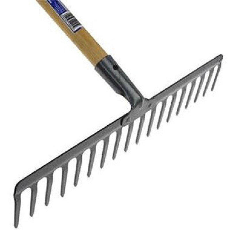 Geko Grābeklis ar 18 zobiem, koka kāts Geko