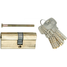 Vorel Aizslēga cilindrs 63mm, VOREL, 77190, 6 atslēgas, misiņš, 31/31mm