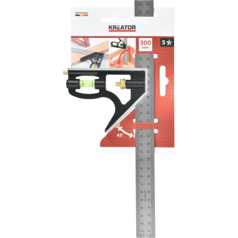 Kreator Galdnieka leņķis, kombinētais KREATOR KRTH70601 300mm