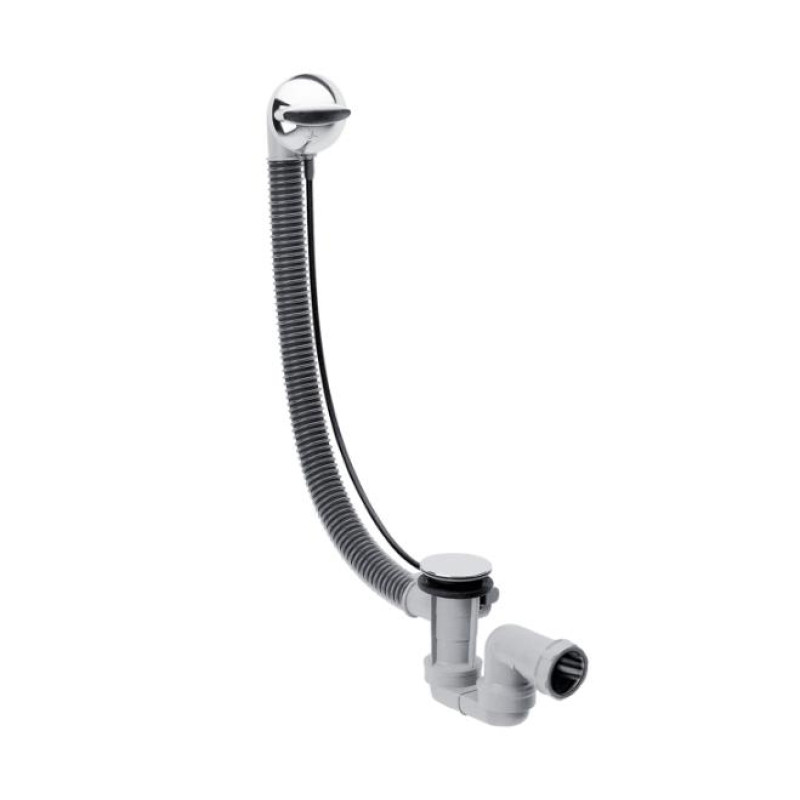 Hansgrohe vannas sifons Flexaplus, 70x40/50 mm, trose 520 mm, hromētas dekoratīvās daļas